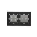 Simon 54 Touch WMDZ-01118S-071 Panel dotykowy S54 Touch, 2 moduły, 2 pola dotykowe poziome + 4 pola dotykowe, srebrna mgła