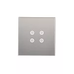 Simon 54 Touch WMDZ-01104S-071 Panel dotykowy S54 Touch, 1 moduł, 4 pola dotykowe, srebrna mgła