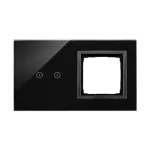 Simon 54 Touch WMDZ-01109S-073 Panel dotykowy S54 Touch, 2 moduły, 2 pola dotykowe poziome + 1 otwór na osprzęt S54, zastygła lawa