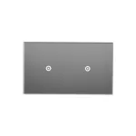 Simon 54 Touch WMDZ-01112S-071 Panel dotykowy S54 Touch, 2 moduły, 1 pole dotykowe + 1 pole dotykowe, srebrna mgła