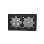 Simon 54 Touch WMDZ-01115S-071 Panel dotykowy S54 Touch, 2 moduły, 1 pole dotykowe + 4 pola dotykowe, srebrna mgła