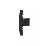 Simon Basic WMUK-0510F2-Y011 Gniazdo komputerowe RJ45 pojedyncze, kategoria 5e (moduł). Montaż gniazda na wkręty do puszki; czarny