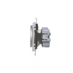 Simon 55 WMDW-0011S2-143 Gniazdo wtyczkowe pojedyncze z uziemieniem i przesłonami (moduł) 16 A, 250 V~, szybkozłącza; Aluminium mat