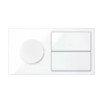 Simon 100 W100-10020193x-130 Panel 2-krotny IP44: 1 gniazdo + 2 klawisze; biały