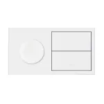 Simon 100 W100-10020193x-230 Panel 2-krotny IP44: 1 gniazdo + 2 klawisze; biały mat