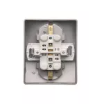 Simon Basic WMBW-12210x-J013 Gniazdo wtyczkowe z uziemieniem Schuko podwójne; stal inox