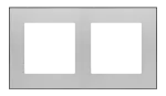 Simon 55 WMDZ-TRD2.149-143 Ramka 2-krotna DUO; Aluminium, podstawa czarna