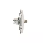 Simon Basic WMUA-0510xx-1011 Gniazdo antenowe typu "F" + RJ45 kat.6 (moduł); biały