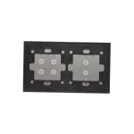 Simon 54 Touch WMDZ-01120S-071 Panel dotykowy S54 Touch, 2 moduły, 2 pola dotykowe pionowe + 4 pola dotykowe, srebrna mgła