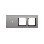 Simon 54 Touch WMDZ-01122S-071 Panel dotykowy S54 Touch, 3 moduły, 1 pole dotykowe + 2 otwory na osprzęty S54, srebrna mgła