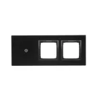 Simon 54 Touch WMDZ-01122S-073 Panel dotykowy S54 Touch, 3 moduły, 1 pole dotykowe + 2 otwory na osprzęty S54, zastygła lawa