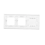 Simon 54 Touch WMDZ-01123S-070 Panel dotykowy S54 Touch, 3 moduły, 2 pola dotykowe poziome + 2 otwory na osprzęty S54, biała perła