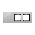 Simon 54 Touch WMDZ-01125S-071 Panel dotykowy S54 Touch, 3 moduły, 4 pola dotykowe + 2 otwory na osprzęty S54, srebrna mgła