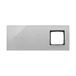 Simon 54 Touch WMDZ-01128S-071 Panel dotykowy S54 Touch, 3 moduły, 2 pola dotykowe poziome + 2 pola dotykowe pionowe + 1 otwór na osprzęt S54, srebrna mgła