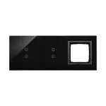 Simon 54 Touch WMDZ-01130S-073 Panel dotykowy S54 Touch, 3 moduły, 2 pola dotykowe pionowe + 2 pola dotykowe pionowe + 1 otwór na osprzęt S54, zastygła lawa