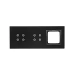 Simon 54 Touch WMDZ-01132S-073 Panel dotykowy S54 Touch, 3 moduły, 4 pola dotykowe + 4 pola dotykowe + 1 otwór na osprzęt S54, zastygła lawa