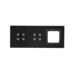 Simon 54 Touch WMDZ-01132S-074 Panel dotykowy S54 Touch, 3 moduły, 4 pola dotykowe + 4 pola dotykowe + 1 otwór na osprzęt S54, księżycowa lawa