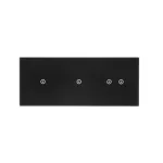 Simon 54 Touch WMDZ-01134S-073 Panel dotykowy S54 Touch, 3 moduły, 1 pole dotykowe + 1 pole dotykowe + 2 pola dotykowe poziome, zastygła lawa
