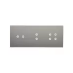 Simon 54 Touch WMDZ-01140S-071 Panel dotykowy S54 Touch, 3 moduły, 2 pola dotykowe poziome + 2 pola dotykowe pionowe + 4 pola dotykowe srebrna mgła