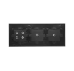 Simon 54 Touch WMDZ-01145S-073 Panel dotykowy S54 Touch, 3 moduły, 1 pole dotykowe + 1 pole dotykowe + 4 pola dotykowe, zastygła lawa