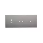Simon 54 Touch WMDZ-01148S-071 Panel dotykowy S54 Touch, 3 moduły, 1 pole dotykowe + 2 pola dotykowe poziome + 2 pola dotykowe pionowe, srebrna mgła