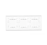 Simon 54 Touch WMDZ-01144S-070 Panel dotykowy S54 Touch, 3 moduły, 1 pole dotykowe + 2 pola dotykowe poziome + 4 pola dotykowe, biała perła