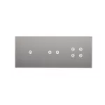 Simon 54 Touch WMDZ-01144S-071 Panel dotykowy S54 Touch, 3 moduły, 1 pole dotykowe + 2 pola dotykowe poziome + 4 pola dotykowe, srebrna mgła