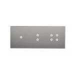 Simon 54 Touch WMDZ-01152S-071 Panel dotykowy S54 Touch, 3 moduły, 1 pole dotykowe + 2 pole dotykowe pionowe + 4 pola dotykowe, srebrna mgła