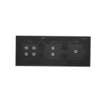 Simon 54 Touch WMDZ-01152S-073 Panel dotykowy S54 Touch, 3 moduły, 1 pole dotykowe + 2 pole dotykowe pionowe + 4 pola dotykowe, zastygła lawa