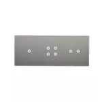 Simon 54 Touch WMDZ-01151S-071 Panel dotykowy S54 Touch, 3 moduły, 1 pole dotykowe + 4 pole dotykowe + 2 pola dotykowe poziome, srebrna mgła