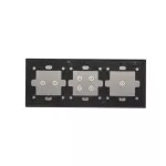 Simon 54 Touch WMDZ-01151S-071 Panel dotykowy S54 Touch, 3 moduły, 1 pole dotykowe + 4 pole dotykowe + 2 pola dotykowe poziome, srebrna mgła