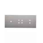 Simon 54 Touch WMDZ-01154S-071 Panel dotykowy S54 Touch, 3 moduły, 1 pole dotykowe + 4 pole dotykowe + 2 pola dotykowe pionowe, srebrna mgła
