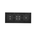Simon 54 Touch WMDZ-01154S-073 Panel dotykowy S54 Touch, 3 moduły, 1 pole dotykowe + 4 pole dotykowe + 2 pola dotykowe pionowe, zastygła lawa