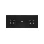 Simon 54 Touch WMDZ-01165S-073 Panel dotykowy S54 Touch, 3 moduły, 4 pola dotykowe + 1 pole dotykowe + 4 pola dotykowe, zastygła lawa