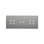 Simon 54 Touch WMDZ-01166S-071 Panel dotykowy S54 Touch, 3 moduły, 4 pola dotykowe + 2 pola dotykowe poziome + 4 pola dotykowe, srebrna mgła