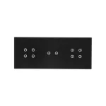 Simon 54 Touch WMDZ-01166S-073 Panel dotykowy S54 Touch, 3 moduły, 4 pola dotykowe + 2 pola dotykowe poziome + 4 pola dotykowe, zastygła lawa