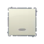 Simon Basic WMUL-0710xx-9011 Łącznik krzyżowy z podświetleniem LED bez piktogramu (moduł) 10AX, 250V~, szybkozłącza; beż