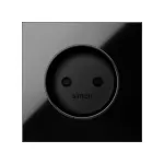 Simon 100 W100-10000040x-138 Pokrywa do gniazda bez uziemienia; czarny