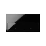 Simon 100 W100-10020201x-138 Panel 2-krotny: 2 klawisze; czarny *Do wyczerpania stanów magazynowych