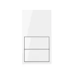 Simon 100 W100-10020213x-130 Panel 2-krotny: 2 klawisze; biały
