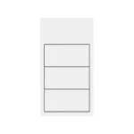 Simon 100 W100-10020215x-230 Panel 2-krotny pion: 3 klawisze; biały mat *Do wyczerpania stanów magazynowych