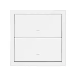 Simon 100 W100-10020103x-230 Panel 1-krotny: 2 klawisze; biały mat *Do wyczerpania stanów magazynowych