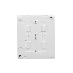 Simon Aquaclick WA-CGSzN4x-xx-11xx Gniazdo wtyczkowe natynkowe, Schuko, 4-krotne, IP20, 16A, 250V~, zaciski śrubowe; biały