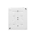 Simon Aquaclick WA-CGSZN4Z-xx-11xx Gniazdo wtyczkowe natynkowe, Schuko, 4-krotne, z przesłonami torów prądowych, IP20, 16A, 250V~, zaciski śrubowe; biały