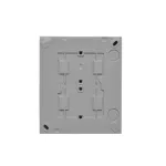 Simon Aquaclick WA-CGZ4Cxx-xx-16xx Gniazdo wtyczkowe natynkowe, 4-krotne z uziemieniem, klapka w kolorze pokrywy, IP44, Σ16A, 250V~, szybkozłącza; szary *Dostępny do wyczerpania stanów magazynowych