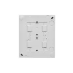 Simon Aquaclick WA-CGSZ4xx-xx-16Ax Gniazdo wtyczkowe natynkowe, Schuko, 4-krotne, klapka transparentna, IP44, 16A, 250V~, zaciski śrubowe; szara *Dostępny do wyczerpania stanów magazynowych