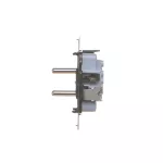 Simon 55 WMDW-00112X-0XX Gniazdo wtyczkowe podwójne z uziemieniem (mechanizm) 16 A, 250 V~, szybkozłącza, czarna rama montażowa