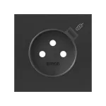 Simon 100 W100-10020138X-238 Panel 1-krotny: gniazdo z ładowarką USB C; czarny mat