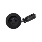 Simon 400 TS4-3101002-238 SIMON 400 gniazdo okrągłe 16A/230V~ typ E (bolec); przyłącze kabel 20 cm Wieland; fi80mm; czarny