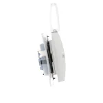 Simon 55 WMDW-00200O-143A Gniazdo wtyczkowe podwójne do wersji IP44 z uszczelką (moduł) 16 A, 250 V~, szybkozłącza. Klapka transparentna; Aluminium mat